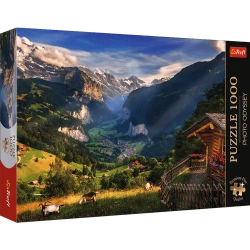 PUZZLE 1000 EL PREMIUM PLUS DOLINA LAUTERBRUNNEN SZWAJCARIA 10821 TREFL