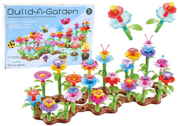 KLOCKI KONSTRUKCYJNE KWIATY KWIATKI PIĘKNY OGRÓD  155 el EDUKACYJNE