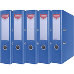 SEGREGATOR A4/75mm OFFICE PRODUCTS Z DŹWIGNIĄ PP NIEBIESKI 5 SZTUK