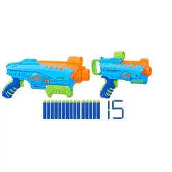 NERF ELITE JR 2w1 WYRZUTNIE CADET SCOUTFIRE BLASTER KARABIN PISTOLET HASBRO