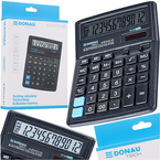 KALKULATOR BIUROWY DONAU TECH 12 CYFROWY WYŚWIETLACZ BATERYJNO-SOLARNY