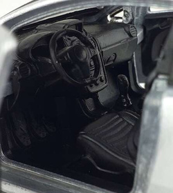 OPEL CORSA OPC SREBRNY METALOWY SAMOCHÓD KOLEKCJONERSKI WELLY