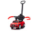JEŹDZIK Z RĄCZKĄ DLA DZIECI SAMOCHÓD MERCEDES-BENZ C CZERWONY MILLY MALLY