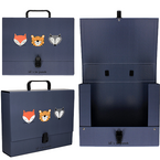 TWARDA TECZKA SZKOLNA Z RĄCZKĄ C4 XL BB FRIENDS BOYS INTERDRUK