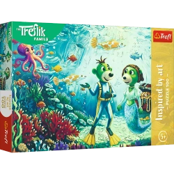 PUZZLE 100 EL. RODZINA TREFLIKÓW MAGIA GŁĘBIN INSPIRED BY ART TREFL 16565