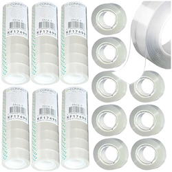 TAŚMA KLEJĄCA PRZEZROCZYSTA BIUROWA Q-CONNECT 18mm x 20m - 48 szt. (6 op.)