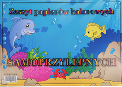 ZESZYT PAPIERÓW KOLOROWYCH SAMOPRZYLEPNYCH A5 7K 