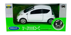 CITROEN C1 BIAŁY METALOWY SAMOCHÓD MODEL KOLEKCJONERSKI WELLY