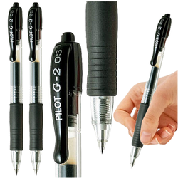 DŁUGOPIS AUTOMATYCZNY ŻELOWY CZARNY PILOT G-2 ERGONOMICZNY - 2 szt.
