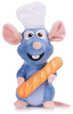RATATUJ REMY SZCZUREK Z BAGIETKĄ MASKOTKA PRZYTULANKA DISNEY RATATOUILLE