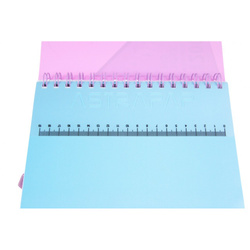 KOŁOZESZYT A5 ZESZYT W KRATKĘ Z PRZEKŁADKAMI 100K ASTRA PASTEL THINK PAD