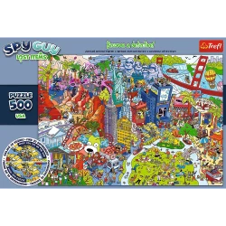 PUZZLE 500 SPY GUY ZAGINIONE PRZEDMIOTY USA STANY ZJEDNOCZONE 37480 TREFL