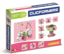 KLOCKI CLICFORMERS 100el BLOSSOM KONSTRUKCYJNE EDUKACYJNE SAMOLOT SŁOŃ 