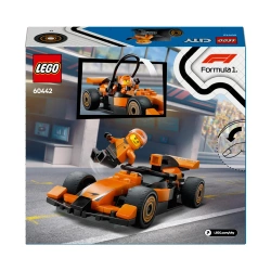 LEGO CITY KIEROWCA F1 BOLID MCLAREN SAMOCHÓD WYŚCIGOWY POMARAŃCZOWY 60442