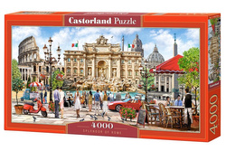 PUZZLE SPLENDOR RZYMU FONTANNA DI TREVI KOLOSEUM WŁOCHY 4000 EL CASTORLAND