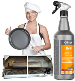  PŁYN DO CZYSZCZENIA GRILLA PIEKARNIKÓW przypaleń CLINEX GRILL - 1Litr