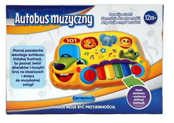 MUZYCZNY PAD WESOŁY AUTOBUS EDUKACYJNY I DOTYKOWY