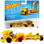 HOT WHEELS CYBERRIG SAMOCHÓD CIĘŻARÓWKA AUTO LAWETA ŻÓŁTY