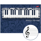 ZESZYT DO NUT A5 16 KARTEK MUZYKA PIĘCIOLINIA SZKOLNY UNIPAP MAJEWSKI