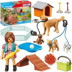 PLAYMOBIL TRESERKA PSÓW FIGURKI SZCZENIAKI AKCESORIA CITY LIFE 37 EL.