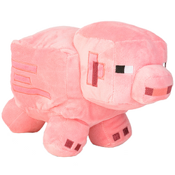 MINECRAFT PLUSZAK MASKOTKA ŚWINIA PRZYTULANKA PIXELE MIĘKKA PLUSZOWA