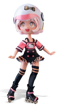 LALKA DIVA ROLLER NA WROTKACH HELLO KITTY MANGA MODA JAPOŃSKA PRZEGUBOWA