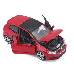 VOLKSWAGEN POLO GTI 5 SAMOCHÓD METALOWY MODEL POJAZD SPORTOWY BBURAGO 1/24