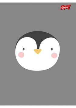 ZESZYT A5 W KRATKĘ 32 KARTKI LAMINOWANY CUTE FACE ZWIERZĄTKA UNIPAP