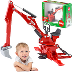 KOPARKA MOSER DO MONTOWANIA CZERWONA METALOWA 1:32 SIKU 2066