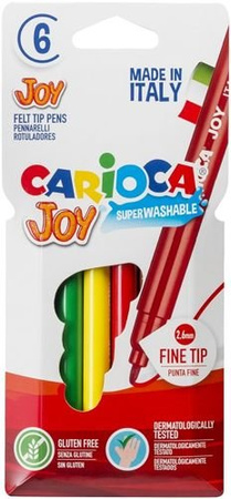 PISAKI FLAMASTRY SPIERALNE JOY 6 KOL CARIOCA