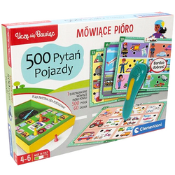 MÓWIĄCE PIÓRO 500 PYTAŃ POJAZDY INTERAKTYWNA GRA EDUKACYJNA CLEMENTONI
