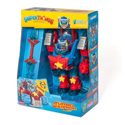 SUPER THINGS ROBOT POJAZD 2w1 TURBO WARRIOR POWER FIGURKA + TORBA LEGO