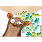 TECZKA KOPERTOWA A4 Z NADRUKIEM HEJ! PLASTIKOWA NA DOKUMENTY - ARGUS