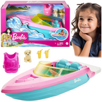 BARBIE MOTORÓWKA UNOSI SIĘ NA WODZIE SZCZENIACZEK AKCESORIA MATTEL