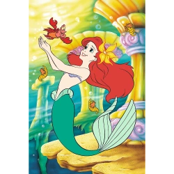 PUZZLE 160 ELEMENTÓW DISNEY MAŁA SYRENKA 40-LECIE UKŁADANKA TREFL 40056