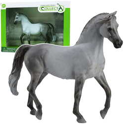 KOŃ KONIK KLACZ CZYSTEJ KRWI ARABSKIEJ SZARA FIGURKA 1:12 COLLECTA DELUXE