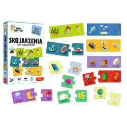 GRA EDUKACYJNA DLA DZIECI SKOJARZENIA MAŁY ODKRYWCA UKŁADANKA TREFL 02808