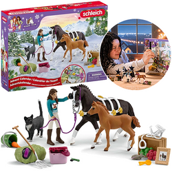 SCHLEICH KALENDARZ ADWENTOWY HORSE CLUB KONIE ZWIERZĘTA FIGURKI AKCESORIA