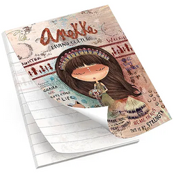 NOTES NOTATNIK W LINIE Z DZIEWCZYNKĄ ANEKKE 25 KARTECZEK 9x12 cm ARGUS