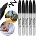 MARKER CZARNY PERMAMENTNY SHARPIE FINE PISAK MAZAK WODOODPORNY - 5 sztuk