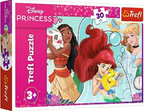 PUZZLE 30 ELEMENTÓW DISNEY PRINCESS PIĘKNE ODWAŻNE KSIĘŻNICZKI 18323 TREFL