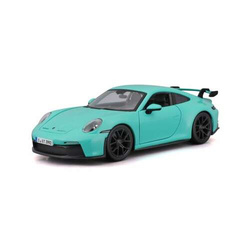 SAMOCHÓD METAL BBURAGO 1/24 - PORSCHE 911 GT3 MIĘTOWE ZIELONE