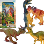 FIGURKI DINOZAURY ZWIERZĘTA PREHISTORYCZNE 4 SZT.