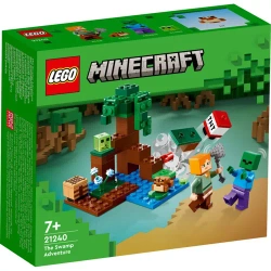 LEGO MINECRAFT PRZYGODA NA MOKRADŁACH ALEX ZOMBIE 65 ELEMENTÓW 21240