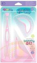 ZESTAW GEOMETRYCZNY KĄTOMIERZ EKIERKA LINIJKA