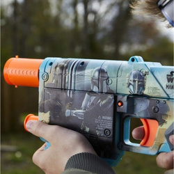 NERF STAR WARS MANDALORIAN BLASTER WYRZUTNIA PISTOLET 12 STRZAŁEK HASBRO