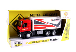 CIĘŻARÓWKA TRANSPORTOWA METALOWA TIR OTWIERANA NACZEPA ŚWIATŁO DŹWIĘK