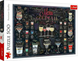 PUZZLE 500 ELEMENTÓW KARTA DRINKÓW UKŁADANKA COCKTAIL MENU - 37452 TREFL 