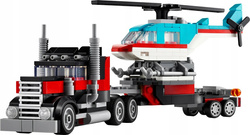 LEGO CREATOR 3W1 CIĘŻARÓWKA Z PLATFORMĄ I HELIKOPTEREM AUTO CYSTERNA 31146
