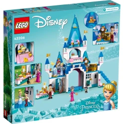 LEGO DISNEY PRINCESS ZAMEK KOPCIUSZKA I KSIĘCIA Z BAJKI FIGURKI 365EL 43206